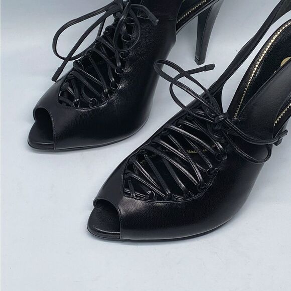 TOM FORD 105MM Leather Lace-Up Slingback Sandals size 39 - Picture 8 of 15